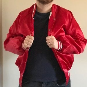 Vintage 1991 Baseball Varsity Windbreaker Jacket